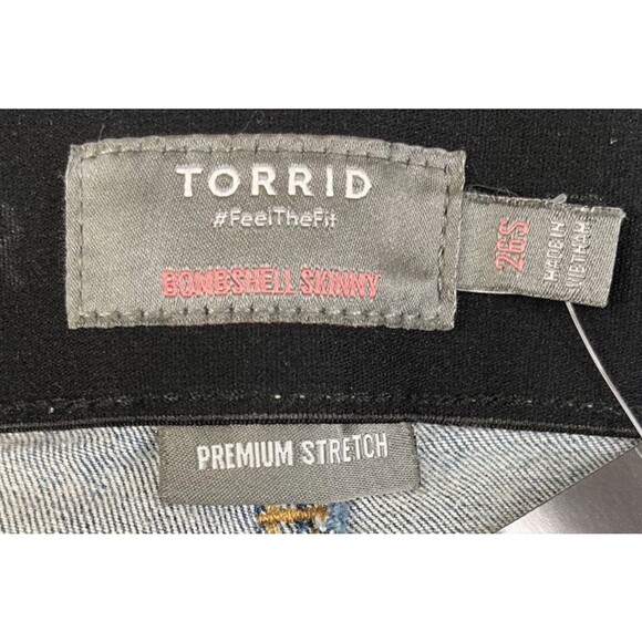 NEW Torrid Jeans Bombshell Skinny Women's 26S Premium Stretch High Rise 44x24 - Picture 7 of 14